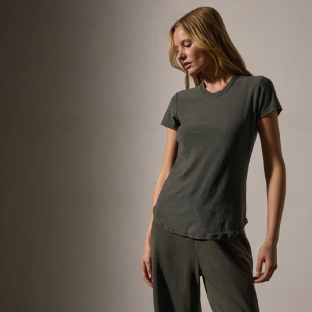 James Perse Charcoal Short Sleeve Tee